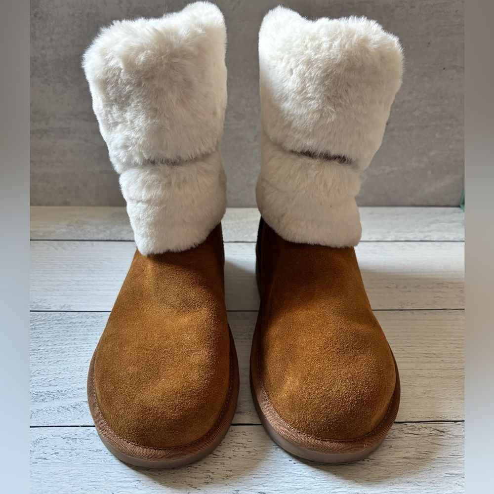 KOOLABURRA By UGG Womens’s Dezi Short Chestnut Boots size 7